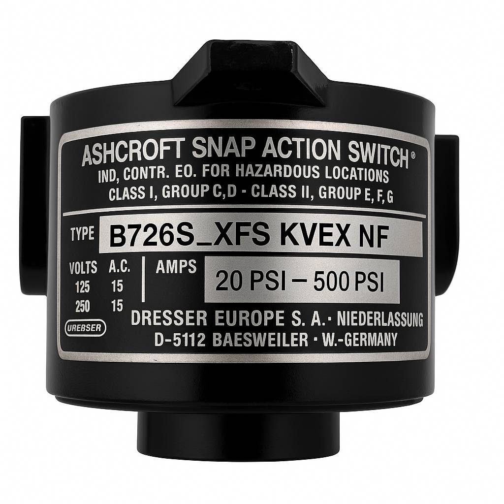 سنسور فشار پرشر سوئیچ ASHCROFT B726S-XFS KVEX NF