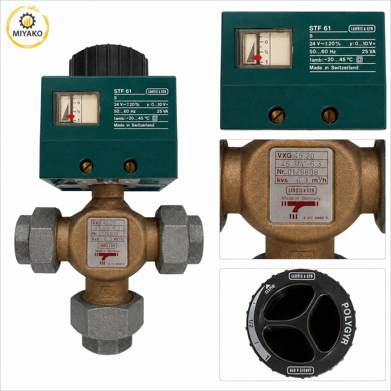 شیر موتوری سه راهی LANDIS&GYR