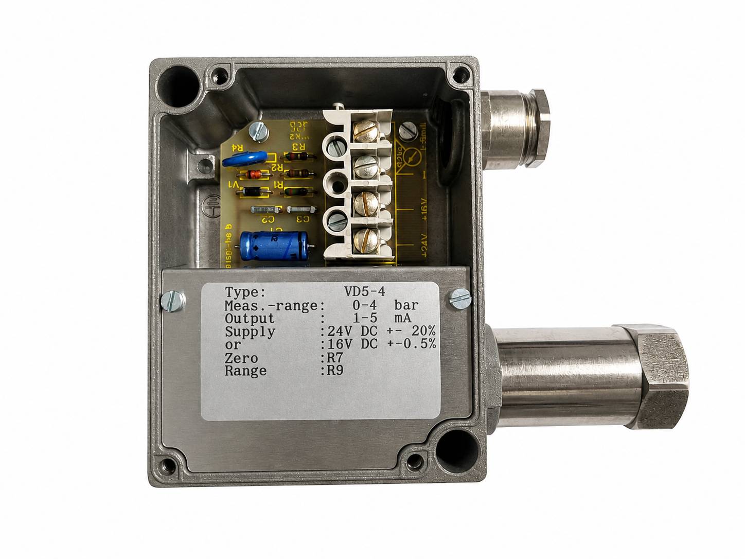 پرشر ترانسمیتر نوریس مدل VD5-4_ NORIS Tachometerwerk 4 Bar